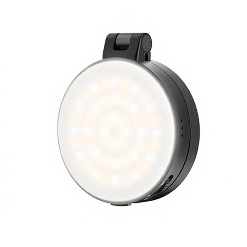 

360 Rotating Phone Holder With LED Mirror 3 Color Temperatures Dimmable Lighting For Photography Content Creation