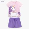 Little Maven European & American Style Summer Cotton Girls' Short-Sleeve Suit