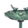 Weather Resistant Garden Bird Bath Large PP Basin Fountain Bird Feeder for Outdoor Patio Landscape