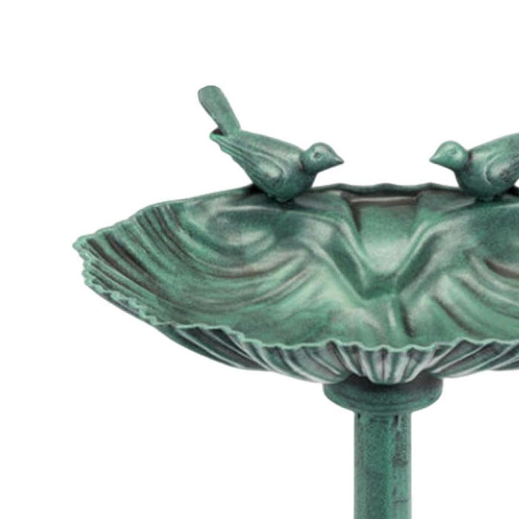 Weather Resistant Garden Bird Bath Large PP Basin Fountain Bird Feeder for Outdoor Patio Landscape