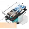 Custodia blindata per Samsung Galaxy S22 Ultra, R-JUST CamShield Slide, argento