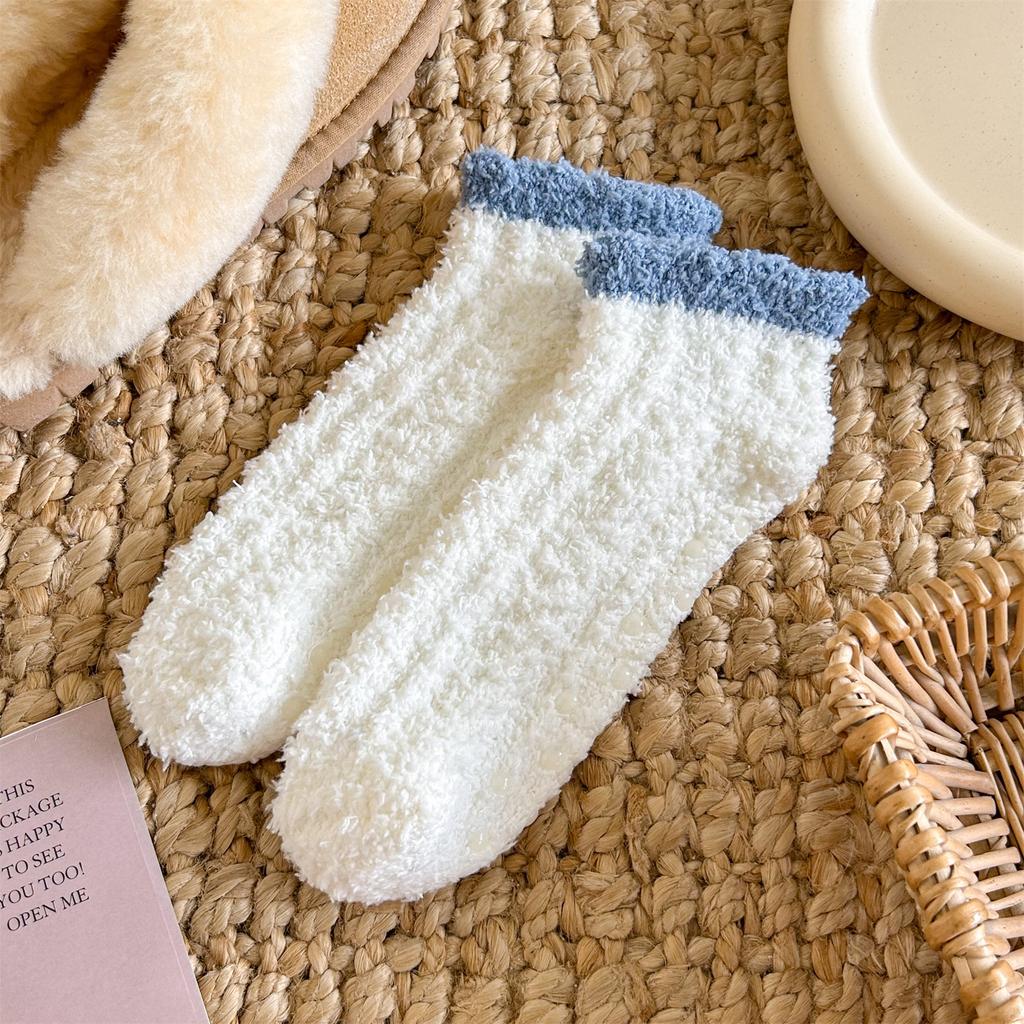 Ladies Warm Fleece Fuzzy Slipper Socks Womens Winter Fluffy Bed Socks Cosy Socks for Women and Girls