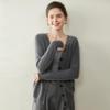 Women's Autumn/Winter Twelve-Needle V-Neck Cashmere Cardigan - Skin-Friendly, Slimming Knit Outerwear Sweater