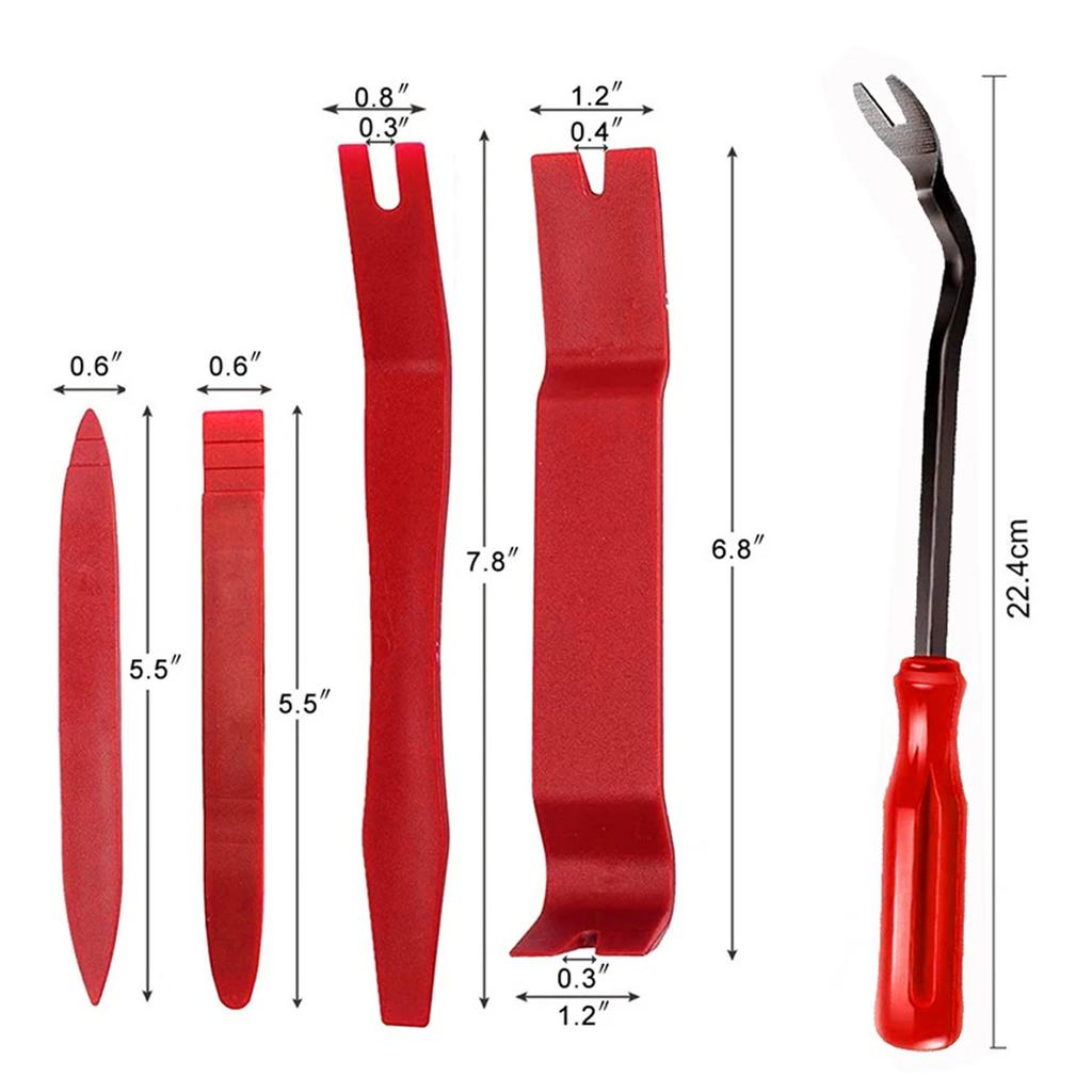 Auto Trim Removal Tool Kit Scratch Pry Plastic Tool Car Door Clip Panel Audio Dashboard Blades Dismantle Interior Repairing