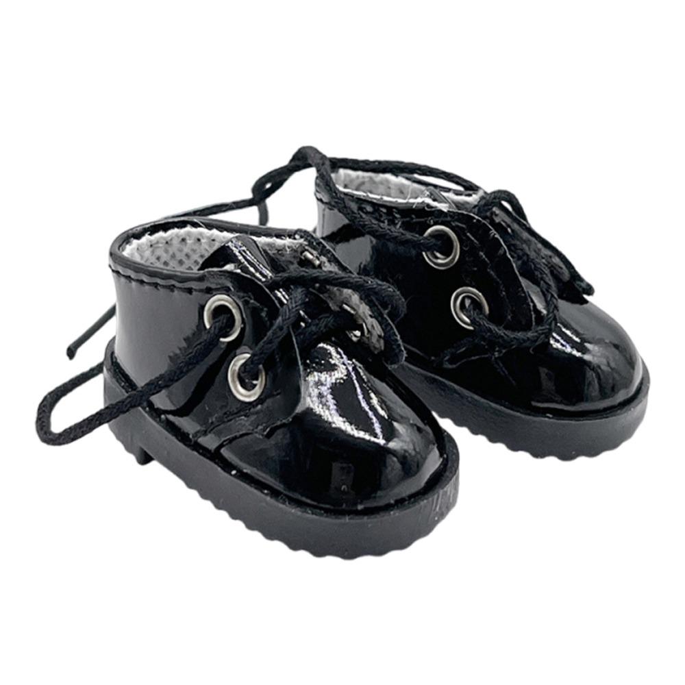 

4.5cm Chubby Shoes Handmade Cotton Doll Shoes Fashion BJD Doll Shoes Cotton Doll чорний