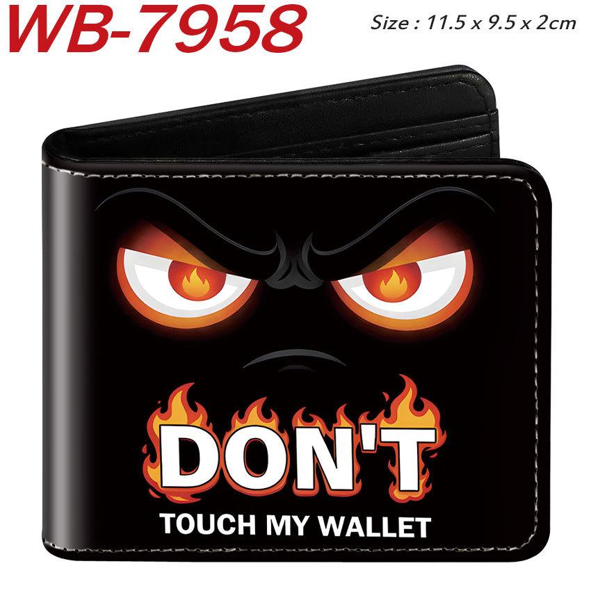 Cool Dark Funny Eyes Print Wallet Cute Short Student Coin Purse Folded Card Holder 1pcs