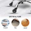 1Pcs Office Chair Caster Wheels Heavy Duty & Safe For All Floors Including Hardwood 3" Rubber Replacement For Desk Floor