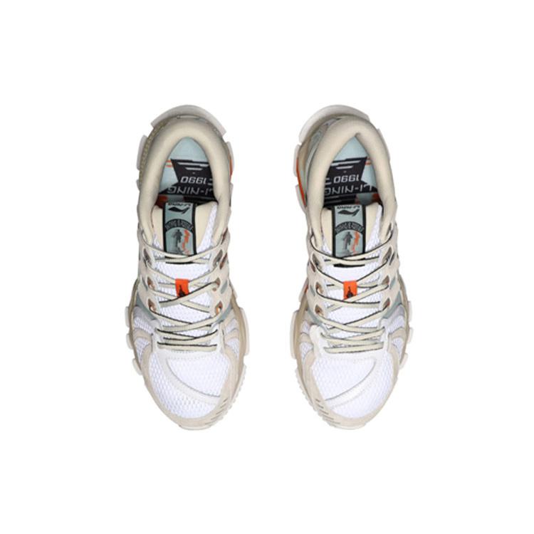 Li Ning Furious Rider ACE Cushioning Impact Resistant Low top Running Shoes Men's White ARZN005-1