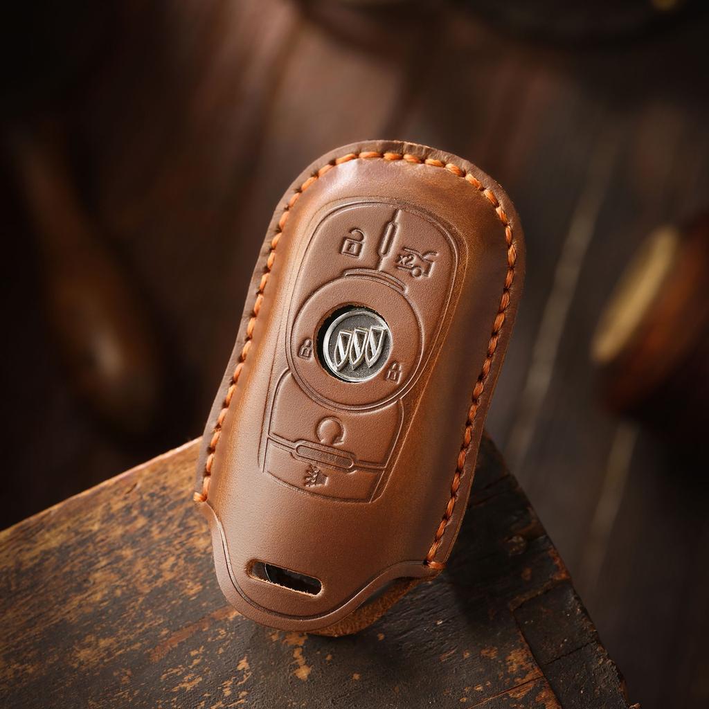 The New Retro Key Cover Is Suitable for Buick Envision Key Bag, Valeant Regal Car Leather Case Buckle.