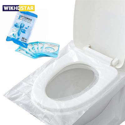 50pcs Disposable Toilet Seat Cover Mat Portable Travel Safety Toilet Seat Paper Pads Waterproof Cushion Bathroom Accessiories