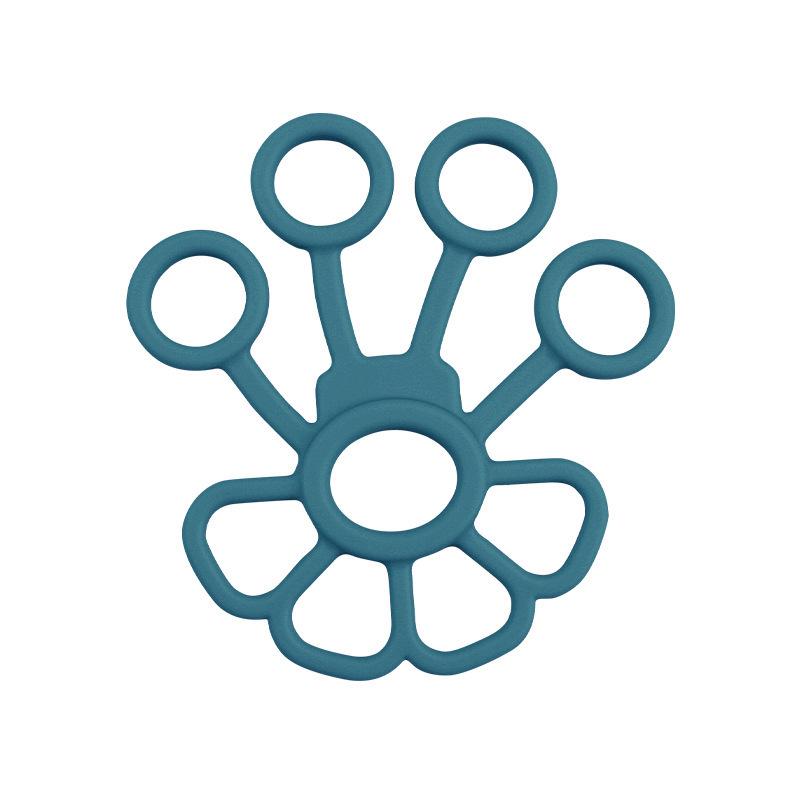 Silicone Five-Finger Grip Strengthener & Wrist Strap Finger Stretcher