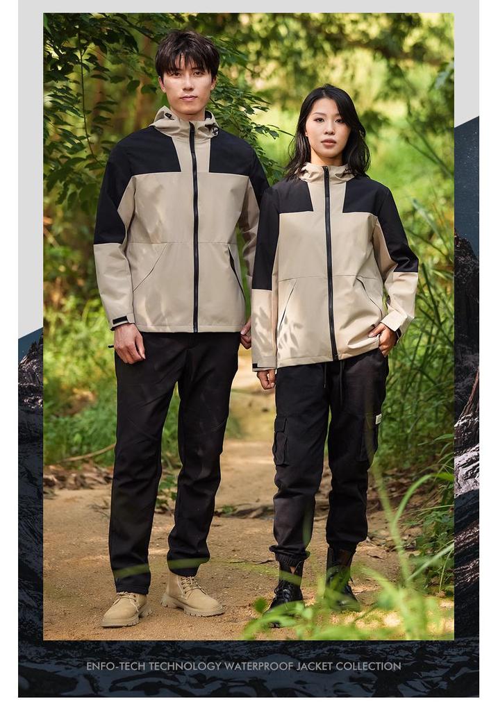 Customized Waterproof Windproof Unisex Mountaineering Jacket - Outdoor Workwear Windbreaker Outerwear