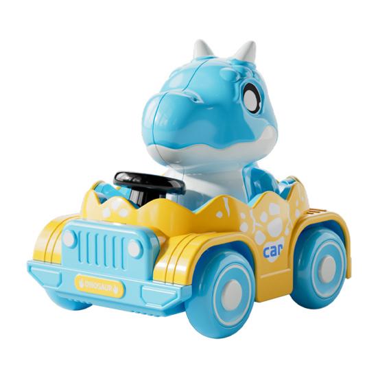 Yousheng Kids Dinosaur Car Toy Press Go Inertia Drive Detachable Dino Racing Vehicle 0-3 Toddlers Boys Girls Educational Cartoon Dinosaur Truck Toy