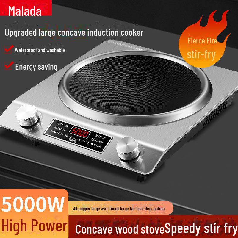 

Wanlida 5000W High-Power Concave Induction Cooker for Home Use