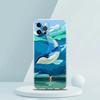For iPhone 15 16 14 13 12 Mini 11 Pro Max XS X XR SE 7 8 Plus Silicone Clear Cover Orca Ocean Lovely Killer Whale Phone Case