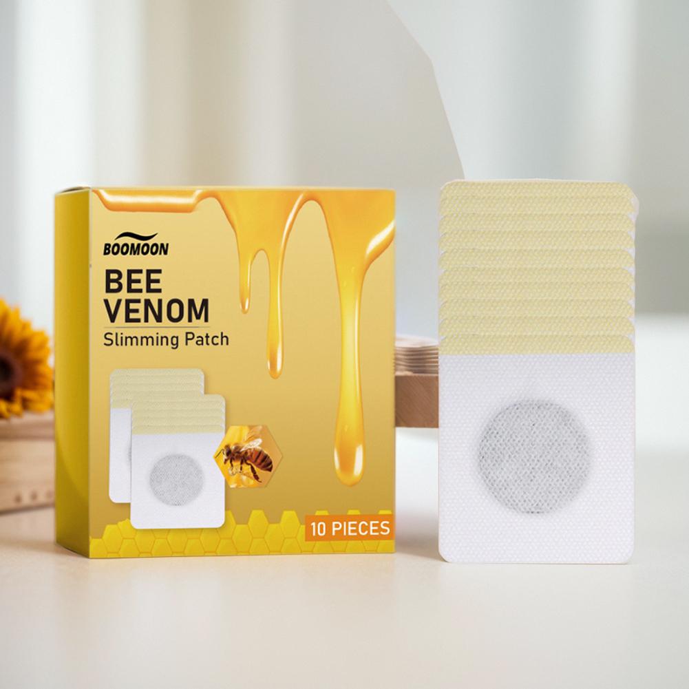 30Pcs Bee Venom Patches Fast Burning Fat Honeybee Venom Drainage Patches Improve Stomach Lose Weight Detox Sticker for Women Men