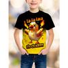 Summer La-La-La Lava Chicken Jockey Funny T Shirt High Quality Fashion Tee Boy Casual Short Sleeve Top