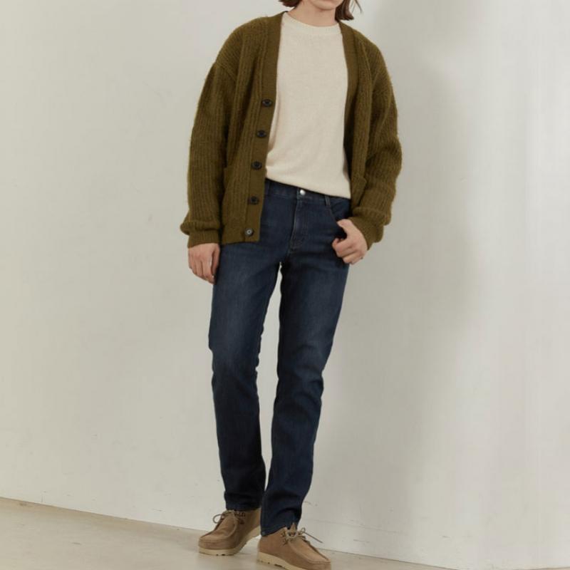 Bang Bang Men S Lycra Fleece Bonded Denim 1+1