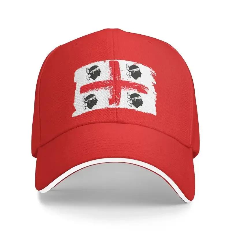 Punk Italy Sardinia Coat Of Arms Baseball Cap for Men Women Adjustable Sardegna Flag Four Moors Dad Hat Outdoor
