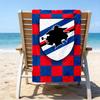 Sam-pdoria Team Emblem Beach Towel - Soft, Absorbent Microfiber, Lightweight, Ideal for The Beach, Parties, Travel, Camping Fan Gifts