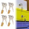 4Pieces Sturdy Stainless Steel Keyholes Blockers Set Portable Accessory for Interior Door Privacy Lock Daily Use