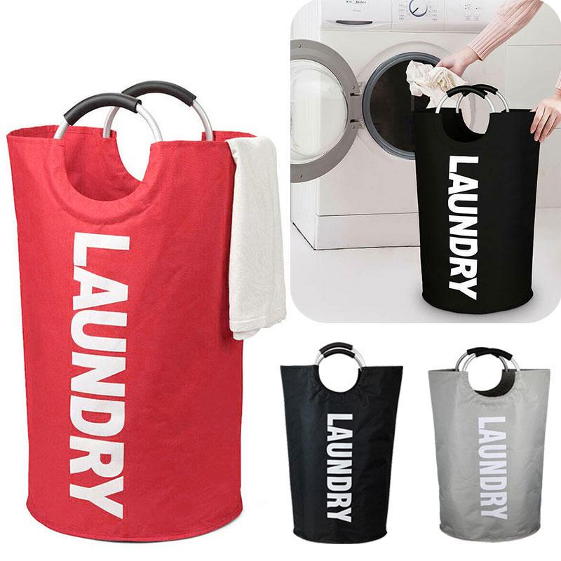 Buy Large Folding Laundry Basket Bag Washing Cloth Collapsible Storage