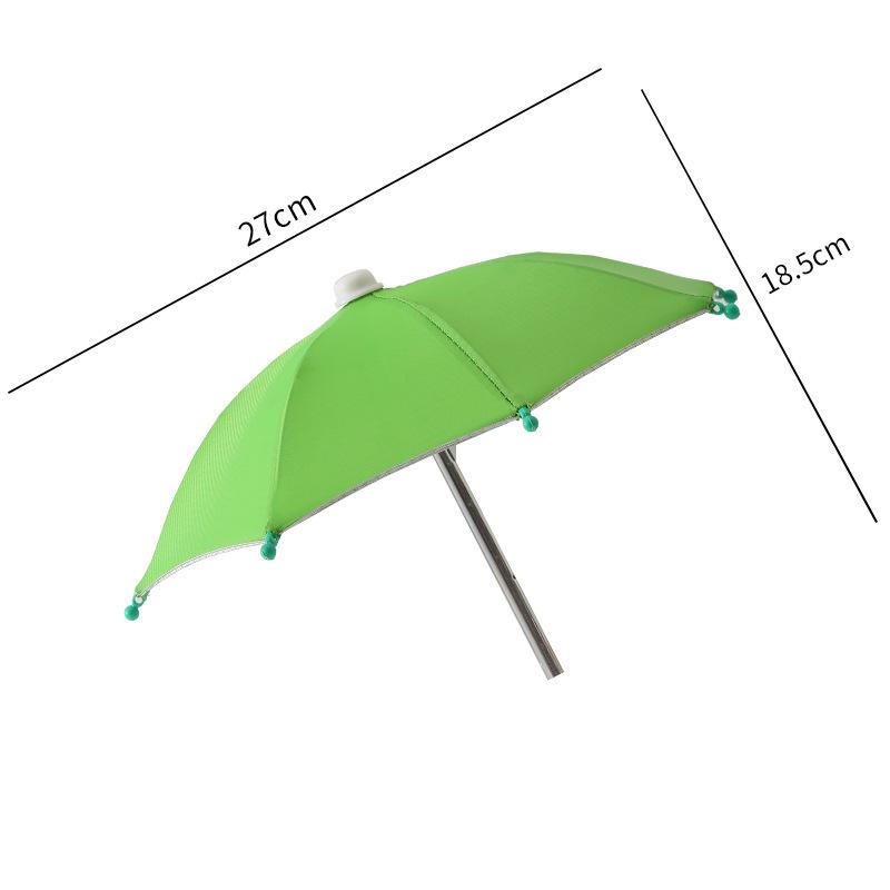 Mini Cycling Umbrella: Cute Mobile Phone Sunshade with Clip, Decorative Toy Umbrella