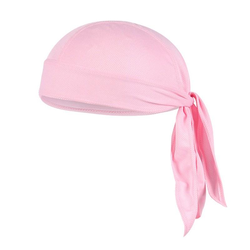 

Outdoor Riding Pirate Hat Moisture Wicking Breathable Motorcycle Head Cover Quick Drying Sports Headscarf One Size рожевий