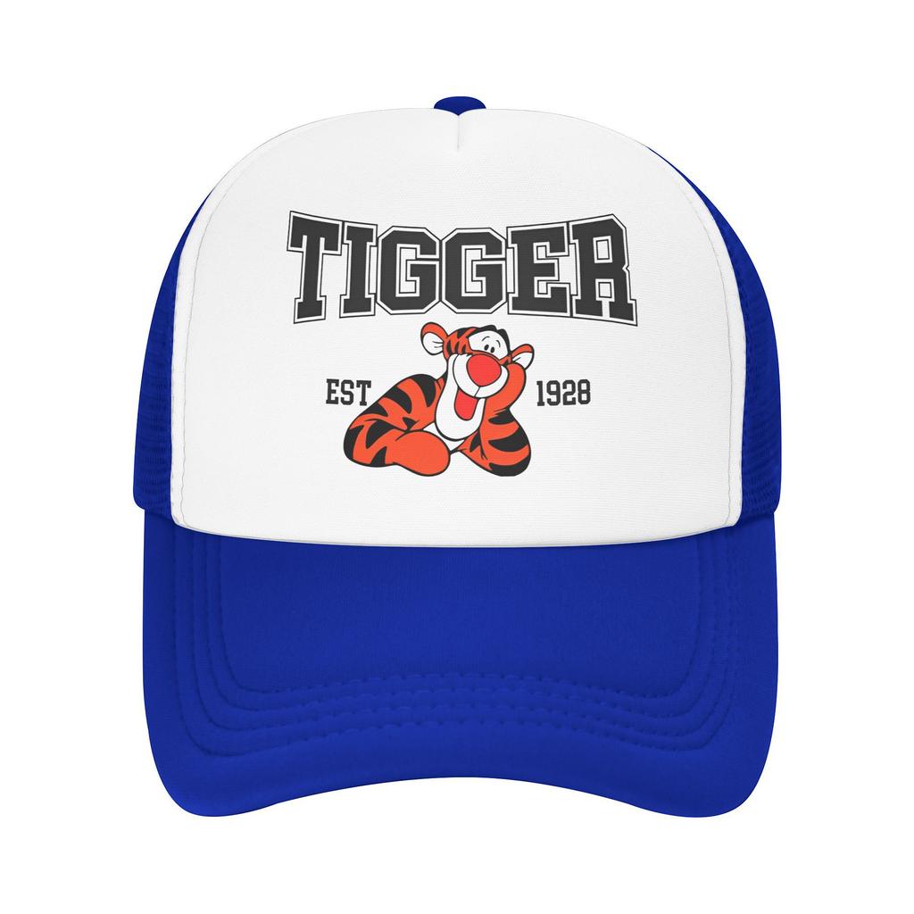 Winnie the Pooh Tigger Síťované kšiltovky Merch pro ženy Muže Nastavitelná baseballová čepice Letní venkovní kšiltovky se síťovanou zadní částí