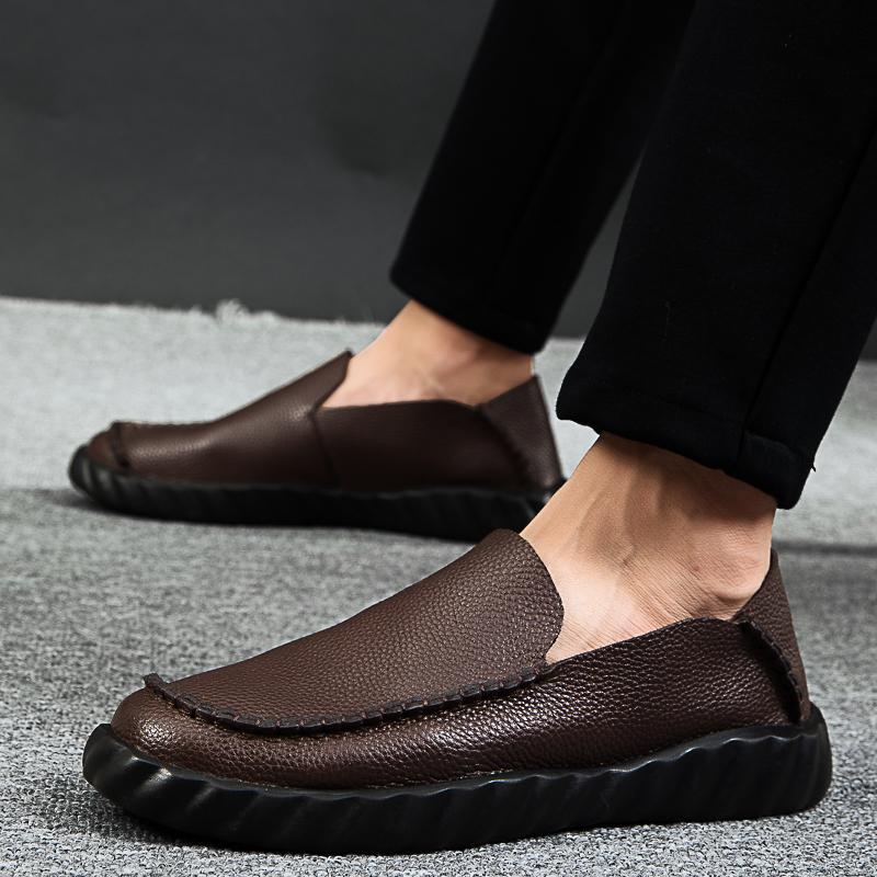 Genuine Leather Men's Loafers Luxurious and Comfortable Minimalist Style Daily Office Driving Leisure Business Men's Shoes