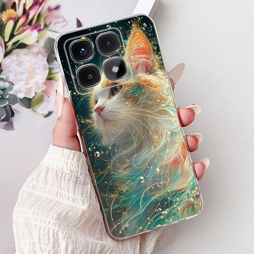 Phone Case For Xiaomi Mi 14T Pro Mi14T Cool Style Tiger Dragon Pattern Clear Soft Silicone TPU Back Cover Xiaomi 14t 5G Coques