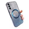 Applicable to OPPOReno12Pro mobile phone case magnetic suction electroplating gradual change glitter A58 simple 3A79 new anti-drop cover