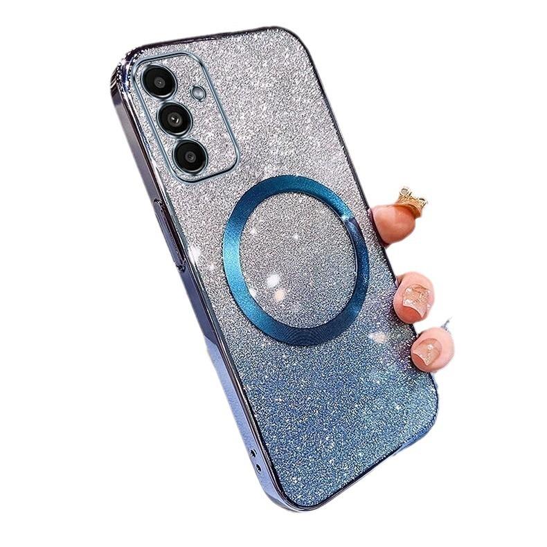Applicable to OPPOReno12Pro mobile phone case magnetic suction electroplating gradual change glitter A58 simple 3A79 new anti-drop cover