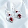 Rare Pink Rubellite Gemstone 925 Sterling Silver Jewelry Handmade Earrings 2.2" EE-80-4