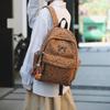 Schoolbag Korean Version Ins Summer Sweet Shoulder College Style 1011 New Floral Schoolbag Large Capacity Campus Students Lightweight Schoolbag