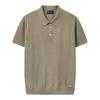 Men's Summer Knitted Short-Sleeve Polo Shirt