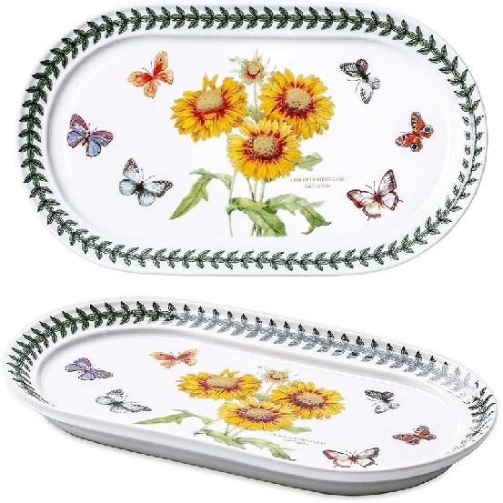 8-Inch Rectangular Appetizer Plate for Serving Desserts 1 Piece, Sandwich, Salads, Sushi, Tapas, and Cakes. Microwave & Oven Safe Garden Dinner Casual