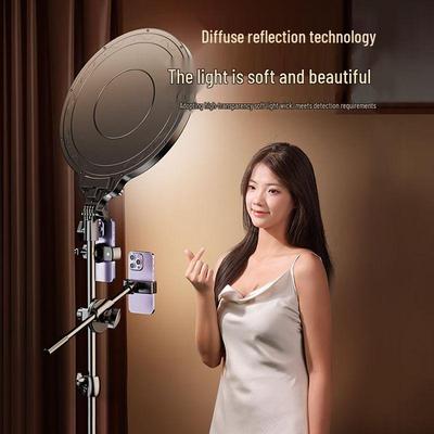 LED Live Streaming Selfie Light: Desktop & Floor Standing 