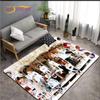 Alfombra de Área Más Nueva de Kpop Bangtan Boys BTS Alfombrilla de Piso para Juegos Infantiles Alfombra Decorativa Más Nueva con Patrón 3D para Sala de Estar