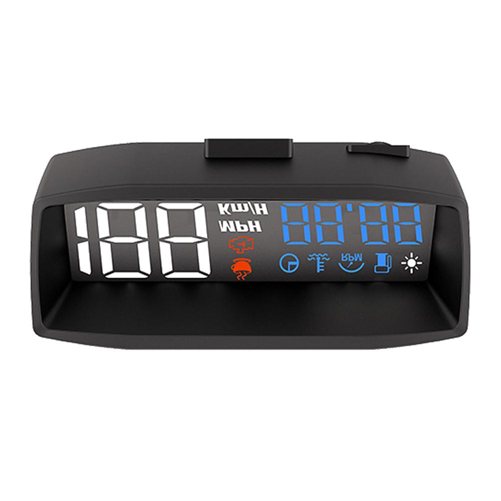 

Автомобильный спидометр с цифровым дисплеем. Скорость автомобиля. Расход масла. Измеритель температуры воды. Автомобиль HeadUp. blue and white синий
