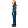 Hollow Out Joker Striped Terrifier Cosplay Costume, Pennywise Horror Mask Outfit