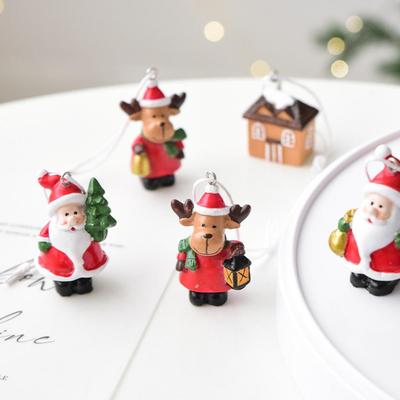 Christmas Tree Decorations Holiday Ornaments Mini Resin Elk