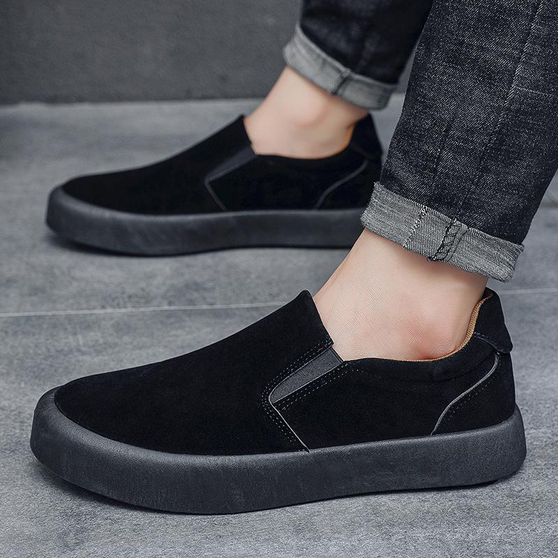 Herrenschuhe Mode Wildleder Freizeitschuhe Mokassins Klassische Slipper Loafer Bequeme Plateauschuhe für Herren Fahrschuhe Sneakers