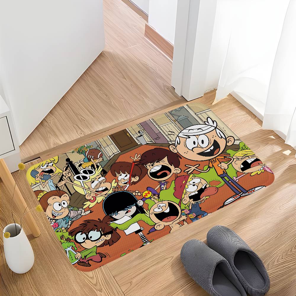 Anime T-The Loud House Kitchen Mat Kids Room Bedroom Decoration Balcony Anti-Slip Doormat Living Room Alfombra
