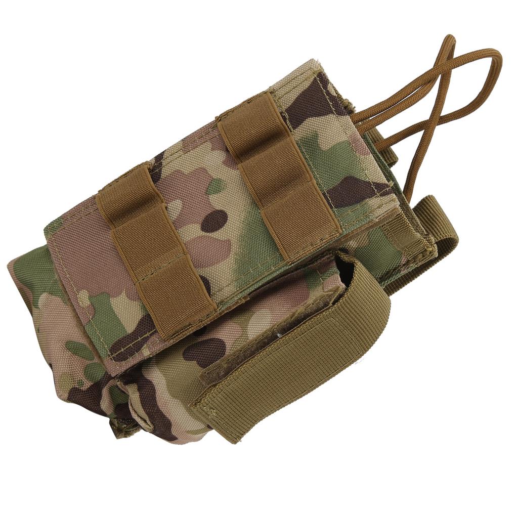 Molle Funkgerätetasche Mini Funkgerätehalter Tasche Wasserdicht Walkie Talkie Holster mit Seite