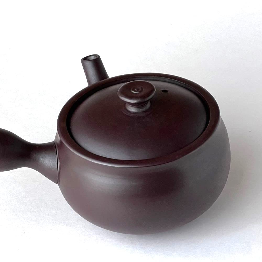 Yokkaichi Banko Ware Teapot Purple Made in Japan e228, Clay, 330ml,