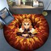 Cartoon Print Round Area Rug,Carpet Rug for Living Room Bedroom Sofa Playroom Decor,Non-slip Floor Mat
