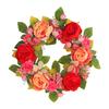 Zhongran Silk Red Pink Peony Wreath Door Pendant Vine Ring Window Wall Decoration Props