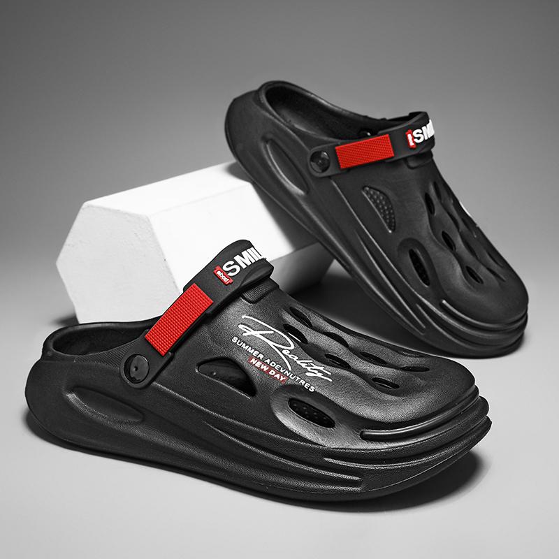 EVA Men's Clogs Shoes Lightweight Clog Men Beach Sandals with Men Clogs Mules Home Garden Outdoor Male Beach Flat Slippers Size 40-45