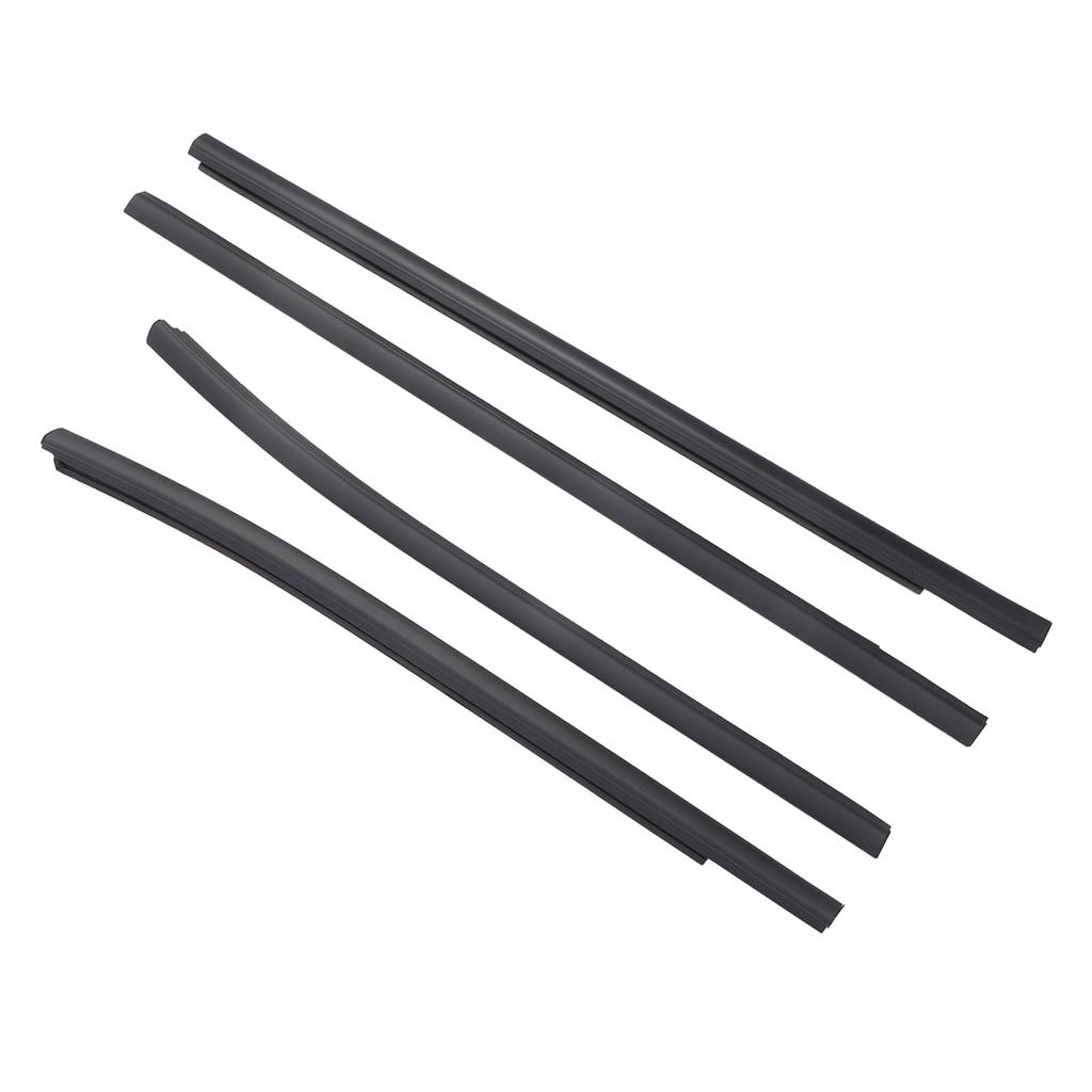 4PCS Car Door Window Weatherstrip AB3Z2625554F Door Window Sealing Strip Moulding Trim for Ranger PX2 PX3 Wildtrak